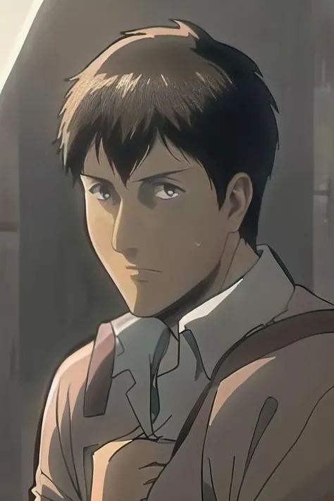 masterpiece,((bestquality)),8k,high detailed,ultra-detailed,artbook,comic,depth of field,front lighting,global illuminations,Morning sunlight,(random_camera_angle:1.4),
1boy,bertolt,<lora:Bertolt_Lora:1.1>,male_focus,handsome face,beautiful hand,soft lights,front lighting,(nude:1.4),portrait,<lora:weight_slider_v2:1>,<lora:muscle_slider_v1:-1>,expressionless,
face_focus,clean background trending,