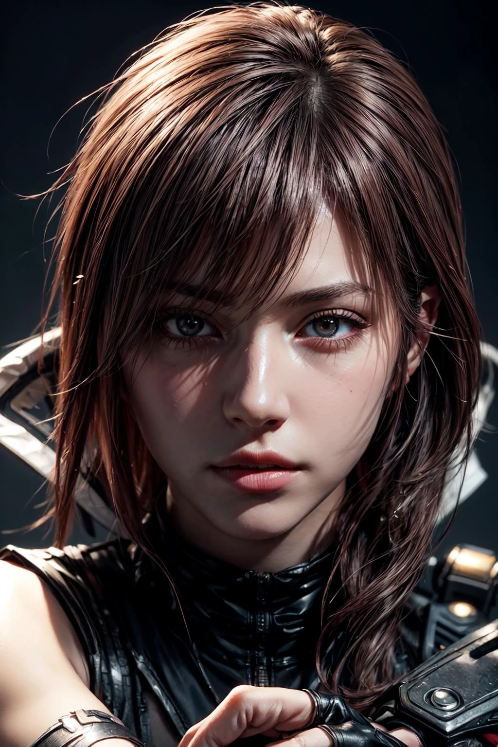 masterpiece, extremely fine and beautiful,detailed face,cute face,super detailed skin,photo realistic,cinematic,
(Planted Sword on Hand:1.2), 1girl, solo, lightning farron, sleeveless, shoulder armor, cape, skirt, fingerless gloves, (detailed face and eyes:1.3) <lora:ffxiii_lightning:0.75> <lora:GoodHands-vanilla:1>
vivid picture,masterpiece, (best quality:1.2),ultra-detailed,realistic,High definition,High quality,Cinematic Light,Ray tracing,ultra high res,UHD,(photorealistic:1.5),intricate details,detailed texture,finely detailed,High quality shadow, beautiful, <lora:add_detail:0.6>, <lora:more_details:1> <lora:URPMv1.3_LORA_296:0.1>