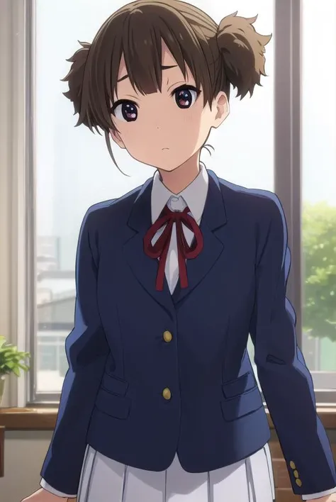 junsuzuki, <lora:jun suzuki s2-lora-nochekaiser:1>, 
jun suzuki, short hair, brown hair, twintails, (brown eyes:1.7), short twintails,
BREAK sakuragaoka high school uniform, school uniform, uniform, blazer, shirt, white shirt, collared shirt, skirt, pleated skirt,
BREAK indoors, classroom,
BREAK looking at viewer, (cowboy shot:1.5),
BREAK <lyco:GoodHands-beta2:1>, (masterpiece:1.2), best quality, high resolution, unity 8k wallpaper, (illustration:0.8), (beautiful detailed eyes:1.6), extremely detailed face, perfect lighting, extremely detailed CG, (perfect hands, perfect anatomy),