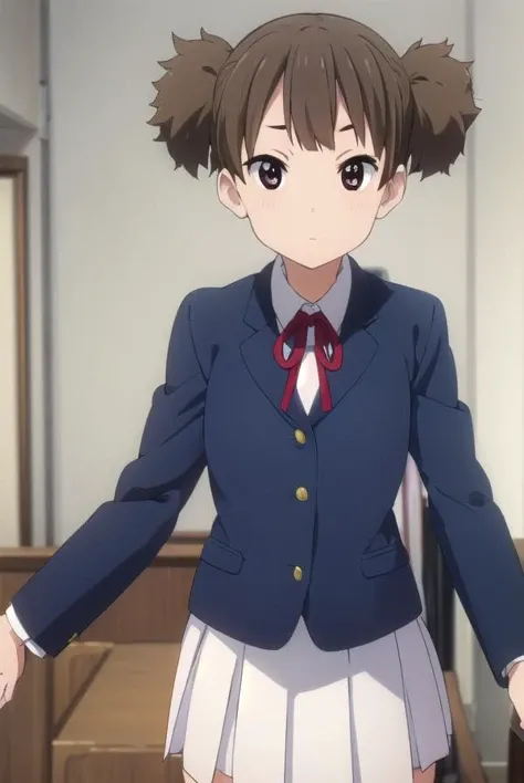 junsuzuki, <lora:jun suzuki s2-lora-nochekaiser:1>,
jun suzuki, short hair, brown hair, twintails, (brown eyes:1.7), short twintails,
BREAK sakuragaoka high school uniform, school uniform, uniform, blazer, shirt, white shirt, collared shirt, skirt, pleated skirt,
BREAK indoors, classroom,
BREAK looking at viewer, (cowboy shot:1.5),
BREAK <lyco:GoodHands-beta2:1>, (masterpiece:1.2), best quality, high resolution, unity 8k wallpaper, (illustration:0.8), (beautiful detailed eyes:1.6), extremely detailed face, perfect lighting, extremely detailed CG, (perfect hands, perfect anatomy),