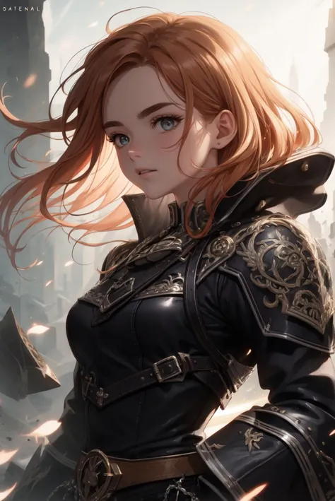 m_wlop, (80's anime style:0.2,1.2), black leather, black background, thick dot eyebrows, dynamic volumetric lighting <lora:NAI-bluethebone:0.6>, aesthetic, intricate, caustics, light rays, sunlight