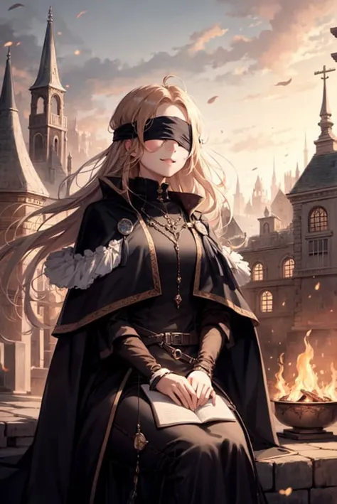 isometric art, beautiful 1girl, cute face, (black blindfold:1.2), standing in fire, hands on lap, calm smile, (firekeeper:0.6,0.2) BREAK concept art
<lora:firekeeperLoraFrom_fierkeeper16:0.6>