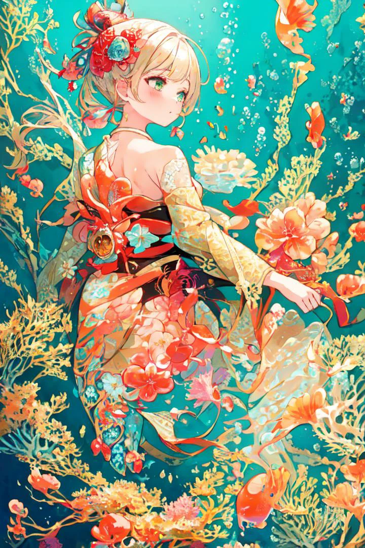 1girl, best quality, (masterpiece:1.2), ultra-detailed, (underwater:1.5), bubbles, (Highest picture quality), (Master's work), (ultra-detailed), (Detailed eye description:1.2), masterpiece,best quality,extremely delicate and beautiful,beautiful detailed eyes and face, <lora:yoimiya2-000008:0.8> yoimiyadef, yoimiyarnd, <lora:add_details:1>, <lora:watercolor_20230906151716-000018:1>