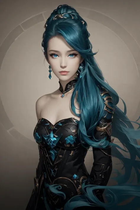 sidelocks,(best quality),(real),(masterpiece),(single focus),(sing),(Light and dark contrast, high contrast, high saturation:1.1),A young girl DJ spinning tracks,fashion photography,DJ,musician.playing DJ,league of legends,1girl,solo,aqua hair,gradient hair,blue hair,blue eyes,lips,long hair,long ponytail,ponytail,earrings,jewelry,armlet,bracelet,choker,blue dress,layered clothing,single bare shoulder,thighhighs,best quality,masterpiece,realistic,sneezing,smirk,gongbi,<lora:Fisher_meticulous painting:1>,