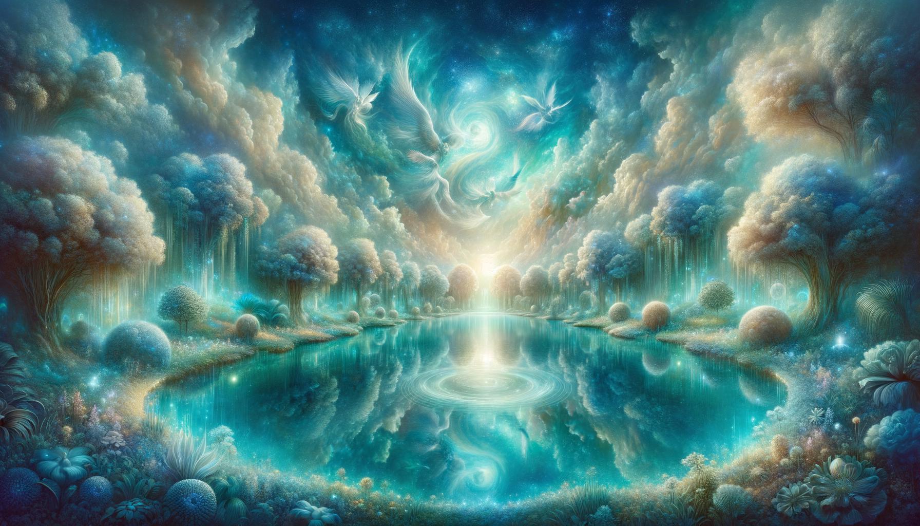 Tranquil Aquamarine Mystical Space Garden Tranquil Aquamarine Mystical Space Garden