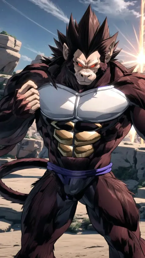 <lora:Oozaru Lora v1:0.8> Ozaru, monkey, 1boy, furry, BREAK, <lora:ssj4-10:0.5> ssj4, abs, body fur, jewelry, long hair, monkey tail, muscular, spiked hair, tail <lora:Furtastic_Detailer:0.3>, masterpiece, best quality, extremely detailed, highly quality, 4k, sharp focus, professional, sharp focus, award winning, cinematic lighting, octane render, unreal engine, volumetrics dtx, Wallpaper,