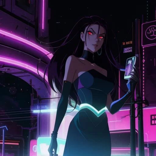 <lora:ErisCh:0.7>,erisch,eris,woman,,sci-fi,cyberpunk street,glowing hologram,