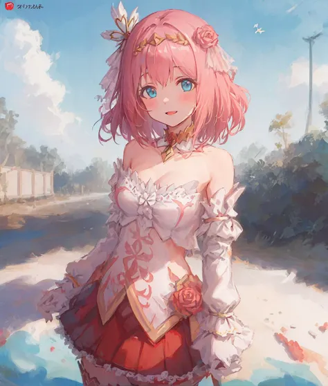 ((((ultra illustrated style:1.0)))),best quality,best animated,masterpiece,ray tracing, global illumination,yui princess,1girl, solo,looking at viewer,fly in the blue sky,cowboy shot, <lora:yui princess-000009:0.7>