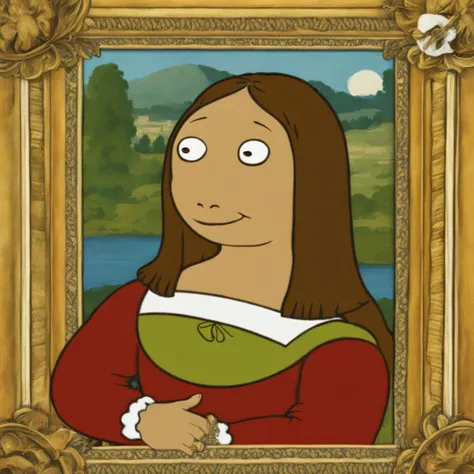 the mona lisa by leonardo da vinci ArthurShow  <lora:SDXL-ArthurShow-Lora:1>, Very detailed, clean, high quality, sharp image