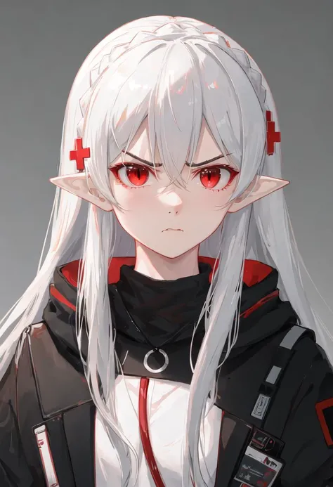 best quality, masterpiece, highres, solo, {warfarin_arknights:0.90}, angry, annoyed, portrait, looking at viewer