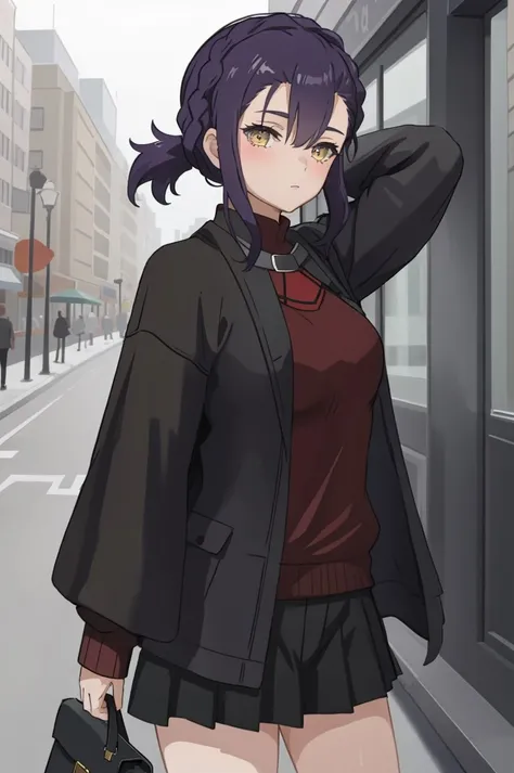 masterpiece, absurdres , 1 girl, <lora:Sabina Fardin:0.6>,casual outfit,city style,sweater