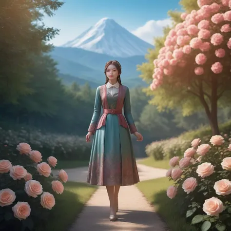 <lora:SDXL coco800:0.8>
1girl,solo,full body,
spring, in a traveler's costume, holds a bouquet of rose in girl hand, walking through the forest, sunrise, cute, adorable, vintage, art, fairytale, storybook detailed illustration, cinematic, ultra highly detailed, tiny details, beautiful details, mystical, luminism, vibrant colors, complex background, stunning, energy, molecular, textures, iridescent and luminescent scales, breathtaking beauty, pure perfection, divine presence, unforgettable, impressive, breathtaking beauty, volumetric light, auras, rays, vivid colors reflects, magnificent, celestial, ethereal, epic, magical, dreamy, chiaroscuro, atmospheric lighting,