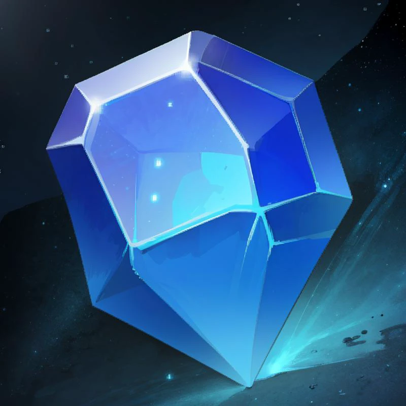 ((masterpiece,best quality)), absurdres, <lora:FantasyIcons_Gemstones:0.8>, gemstone, stars, starry sky, glowing blue gem,