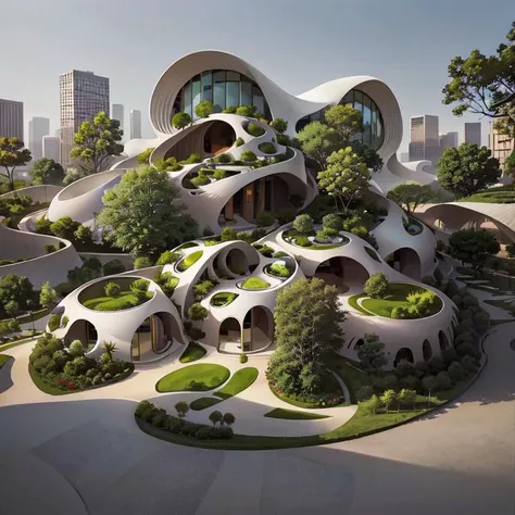 ArchiZHS, modern house, close up, evening, building surrounded by nature, street view, cars <lora:Model_Colorfull:1>