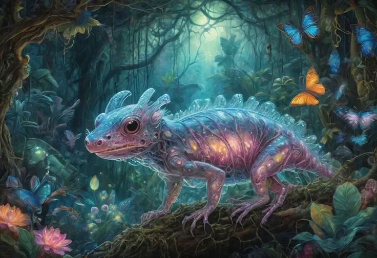 translucent and bioluminescent animal,
xray art,
background exotic jungle,
illustration,
extreme detail,
digital art,
4k,
ultra hd,
oil painting,
impressionist,
pastel colors,
illustration,
beautiful,
cinematic lighting,
highly detailed,
mark ryden,
hyper-realistic,
hyper-detailed,
airbrush art,
by Josephine Wall,
ultra hd,
realistic,
vivid colors,
highly detailed,
UHD drawing,
pen and ink,
perfect composition,
beautiful detailed intricate insanely detailed octane render trending on artstation,
8k artistic photography,
photorealistic concept art,
soft natural volumetric cinematic perfect light