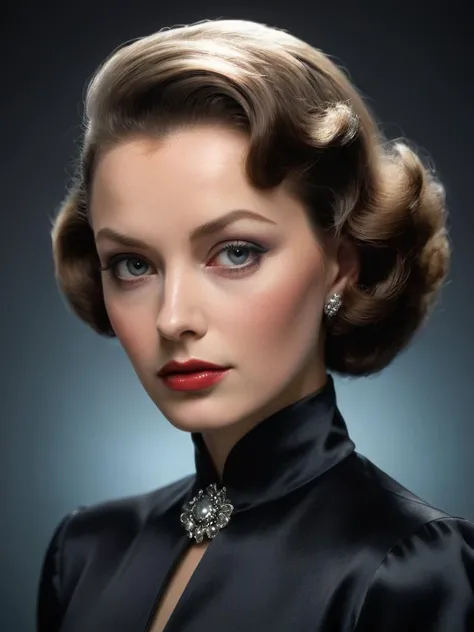 Masterpiece portrait by studio harcourt, by Arlington Nelson Lindenmuth, (monochromatic palette, dark palette, highly professional, dramatic lighting, extremely beautiful:1.4), (intricate details, masterpiece, best quality:1.4),
close up portrait, Googie Art Style, dynamic, dramatic, 1950's futurism, looking at viewer, dynamic pose, silky clothing
<lora:xl_more_art-full_v1:0.5>