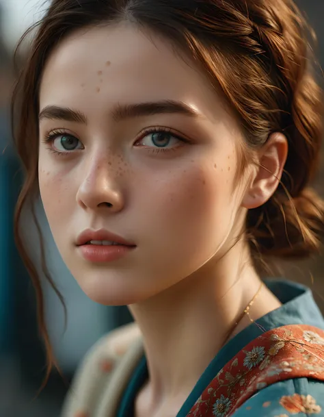 a photo of a 20 year old woman, ((detailed face)), head, freckles, (detailed faces) . 35mm photograph, film, professional, 4k, highly detailed. cinematic lighting, vibrant colors, detailed skin texture, detailed cloth texture, beautiful detailed perfect face, intricate sharp details, ultra high res, beautiful detailed perfect face, intricate sharp details, ultra high res, (masterpiece, high quality, best quality:1.3), Extremely high-resolution details, photographic, realism pushed to extreme, fine texture, incredibly lifelike, 8k