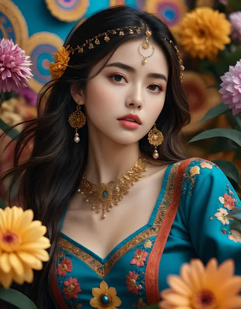 cinematic photo official art,unity 8k wallpaper,ultra detailed,aesthetic,masterpiece,best quality,photorealistic,entangle,mandala,tangle,entangle,1girl,cowboy shot,ecstasy of flower,dynamic angle,the most beautiful form of chaos,elegant,a brutalist designed,vivid colours,romanticism,atmospheric . 35mm photograph, film, bokeh, professional, 4k, highly detailed. cinematic lighting, vibrant colors, detailed skin texture, detailed cloth texture, beautiful detailed perfect face, intricate sharp details, ultra high res, beautiful detailed perfect face, intricate sharp details, ultra high res, (masterpiece, high quality, best quality:1.3), Extremely high-resolution details, photographic, realism pushed to extreme, fine texture, incredibly lifelike, 8k