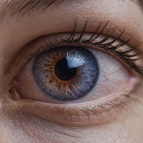 photoshoot, upclose photo of eye showing all the small details, eyeball, detailed eye, detailed iris, 8k,  cornea, pupil, iris, lacrimal caruncle, tear duct, capillaries, ((detailed skin)), natural skin, skin pores, skin hair, detailed face, realistic skin texture, hyperdetailed, natural lighting, 4k, uhd, masterpiece, (sharp focus:1.4).
, Constanza from Chile, medium (shoulder-length:1.2) bob-cut [violet-black:.3] hair