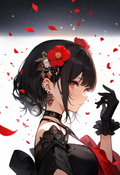 A card border UI,Modern urban minimalist style,Suspense style,Profile Style。Leave a square blank space in the middle,There is a ruby under the bezel。Parchment backing,There are blood stains on it。Black and White、yellowish、Lilac main color。