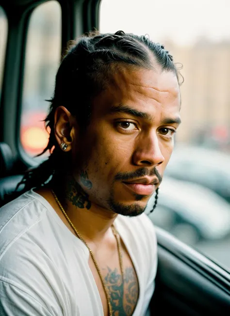 RAW photo of 20 years old alleniverson-ti, natural lighting, 8k uhd, dslr, high quality, film grain, Fujifilm XT3, <lora:add_detail:0.7>, by Peter Lindbergh, christmas theme, young, masculine
