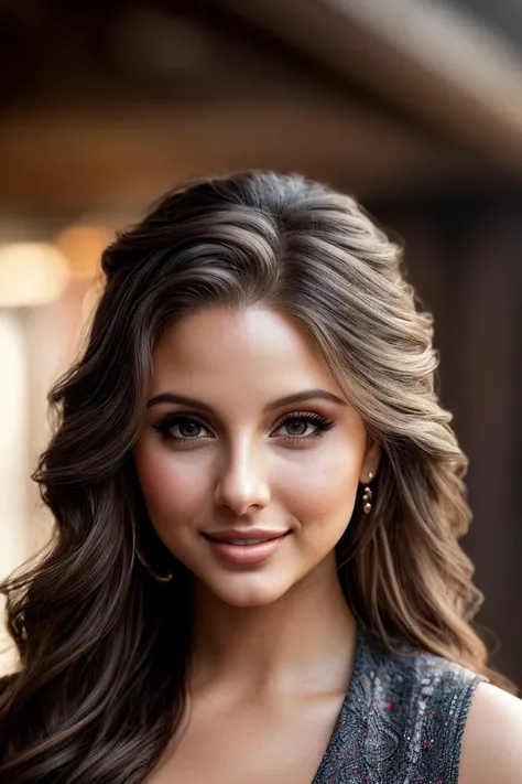 photo of beautiful (czavl1ne-130:0.99), a woman in a (tavern:1.1), perfect hair, wearing (casual wear:1.2), modelshoot style, (extremely detailed CG unity 8k wallpaper), professional majestic (photography by richard avedon:1.1), (Lubitel 2), 24mm, exposure blend, hdr, faded, extremely intricate, High Detail, Sharp focus, dramatic, soft cinematic light, (looking at viewer), (detailed pupils), cute smile, 24mm, 4k textures, soft cinematic light, adobe lightroom, photolab, elegant, ((((cinematic look)))), soothing tones, insane details, hyperdetailed, low contrast