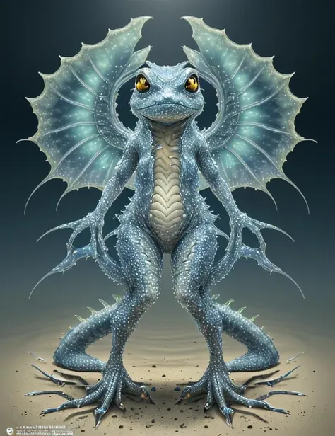 ((best quality)), ((masterpiece)), ((realistic,digital art)), (hyper detailed), shoyru Huge Whimsical Networked Subdued Amphibian,  Plantigrade Appendages, Quadrifurcated-Tailed, Forked-Tailed, Crystalized Skin,   , 8K, HDR,   <lora:Shoyru:0.75>