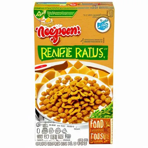 cereal box, food, food focus, english text, no humans, black, simple background <lora:Cereal_Box:1>