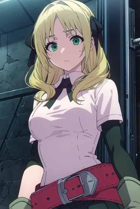 estellerosenthal, <lyco:estellerosenthal-LYCORIStest:1>,
estelle rosenthal, long hair, blonde hair, (green eyes:1.5), mole, mole under eye, black ribbon, black bow, hair ribbon,
BREAK thighhighs, belt, black thighhighs, zettai ryouiki, nurse, pink dress,
BREAK looking at viewer,
BREAK outdoors, city,
BREAK <lora:GoodHands-vanilla:1>, (masterpiece:1.2), best quality, high resolution, unity 8k wallpaper, (illustration:0.8), (beautiful detailed eyes:1.6), extremely detailed face, perfect lighting, extremely detailed CG, (perfect hands, perfect anatomy),