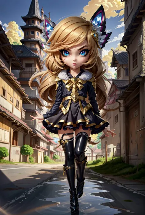 ChibiChampions, chib,<lora:Ð¡ÑÐ¸Ð»Ñ ÑÐ¸Ð±Ð¸ lol((ChibiChampions, chibi):0.8>, anime style, anime colors,detailed anime,animeHD, anime eyes, bigger eyes, high quality anime, large anime pupils, 1girl in full growth, best quality, masterpiece, ultra-detailed, high quality,perfect anatomy, perfect full body, (detailed full body), good eyes, perfect face, pretty face