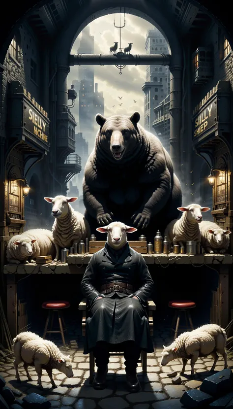 famous artwork by (gabriel pacheco:1.2) and (jay anacleto:1.4), silly sally swiftly shooed seven silly sheep, the seven silly sheep silly sally shooed shilly-shallied south, these sheep shouldnt sleep in a shack; sheep should sleep in a shed and the 33 thieves thought that they thrilled the throne throughout thursday, but a big black bear sat on a big black rug, and round the rough and rugged rock the ragged rascal rudely ran and susie works in a shoeshine shop, where she shines she sits, and where she sits she shines, also i saw a kitten eating chicken in the kitchen, <loractl:envybetterhiresfixxl01-xl:0.4:hr=1.0>, <lora:xl_more_art-full-xl:0.6>, <lora:add-detail-xl:2.4>, <lora:style-envyawesomizexl01-xl:1.0>, <lora:style-envyfantasticxl01-xl:1.0>, <lora:style-envytechnobrutalistxl01-xl:1.0>, <lora:style-cyberpunk-xl-by_duskfallcrew:0.6> cyberpunk style, <lora:style-envyelvisharchitecturexl01-xl:1.0>, extremely beautiful, ultra detailed, awesomize, fantastic, 8k