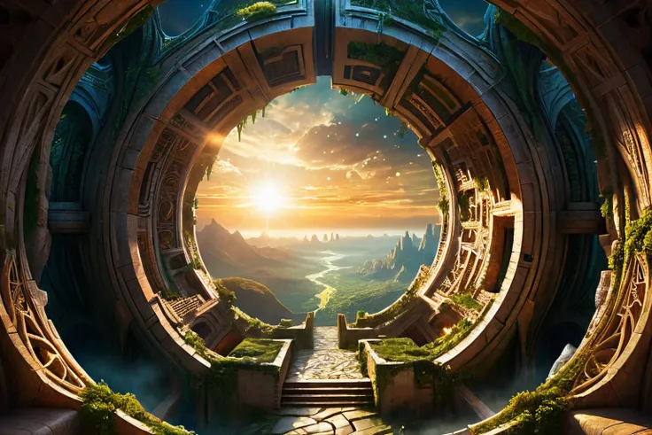 <lora:xl_more_art-full_v1:0.7>, (best quality:1.5), (intricate emotional details:1.5), (ultra detailed), , (sharp focus), (sharp details), a detailed digital illustration of A planet with a fractured surface, revealing a labyrinth of tunnels leading to subterranean civilizations, Sunrays shine upon it, (Gothic:1.3), (asymmetry) <lora:EnvyElvishArchitectureXL01:0.7> elven architecture
