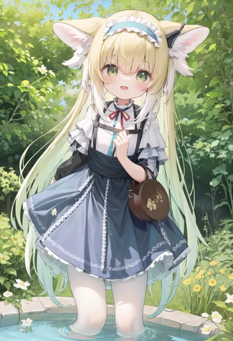1girl, (masterpiece), (ultra-detailed), (best quality), (beautiful detailed shiny eyes:1.2), (highlight in eyes:1.2), dynamic angle, luoxiaohei, garden, flower, butterfly, river, sunshine, god light, blue sky, smile , <lora:éå
°(ä¸å¥è¡£æorigen,lifeland,luoxiaohei):1>