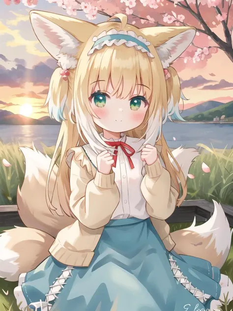 score_9,score_8_up,score_7_up,
1girl,solo,suzuran,closed mouth,green eyes,hair rings,animal ear fluff,blonde hair,multiple tails,fox tail,outdoors,in a meadow,(school uniform:1.2),),,from below ,looking at viewer, 1boy,,girl on top,pov, vaginak sex,lifted skirt