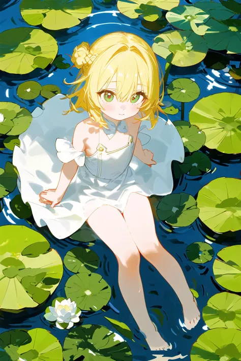 (Masterpiece), (((Best Quality)), (Super Detailed), (((Perfect Body)), 1 Girl, (Blonde Shorthair), 17 years old, Medium breasts, Ankle bracelet, Barefoot, Bangs, Smile, Green Eyes, (NSFW See-Through Lingerie), (Seeing Through Nip), ((No Panties, No Bra)), Earrings, Floating Hair, Underwater, Foam, Fish, Jellyfish, Fluorescent, Sea Turtle, Seaweed, Rich details, perfect image quality.