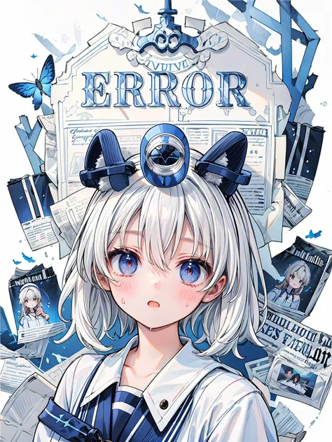 (Two hands holding a ipad),((masterpiece)),(((best quality))),((ultra-detailed)),((illustration)),superÂ fineÂ illustration,beautifulÂ andÂ detailedÂ eyes,veryÂ detailedÂ light,perfectÂ andÂ delicateÂ limbs,delicateÂ glow,veryÂ fineÂ 8KCGÂ wallpaper,1girl,((loli)),((child)),(white hair),((dark blue:1.5)Â Dress),anÂ extremelyÂ delicateÂ andÂ beautifulÂ girl,petite body,round face,large face,((disheveled hair)),(2 black cat ears:1.2),black cat tail,blue eyes,Black pantyhose,(long hair),(mysterious eyes),Sitting in a chair,office,