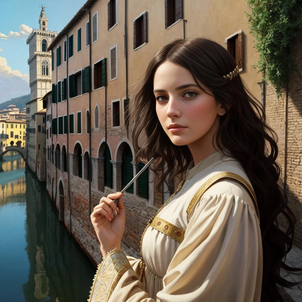 peasant,feudal,italy,italy City-states,Florence,Venice,Rome,Milan,Genoa,Naples,Pisa,Bologna,Siena,Verona,ruins,europe, italian medieval clothes,mediterranean,modelshoot style, (extremely detailed CG unity 8k wallpaper), full shot body photo of the most beautiful artwork in the world, medieval, professional majestic oil painting by Ed Blinkey, Atey Ghailan, Studio Ghibli, by Jeremy Mann, Greg Manchess, Antonio Moro, trending on ArtStation, trending on CGSociety, Intricate, High Detail, Sharp focus, dramatic, photorealistic painting art by midjourney and greg rutkowski