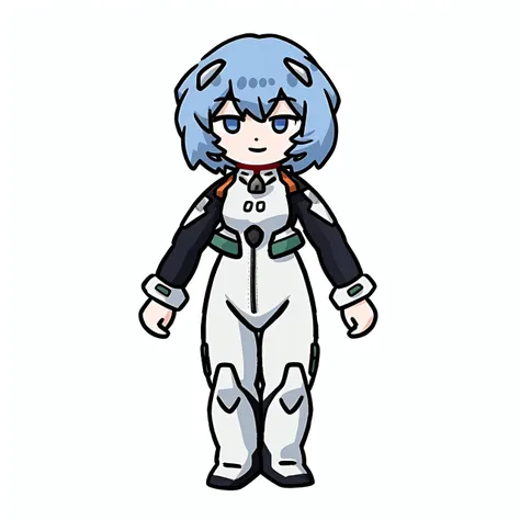 chibi,1girl,ayanamirei,full body,looking at viewer,light smile,eva00plugsuit,simple background,best quality,amazing quality,very aesthetic,absurdres,<lora:AyanamiReiV6:1.2>,, <lora:50G-000008:0.7>