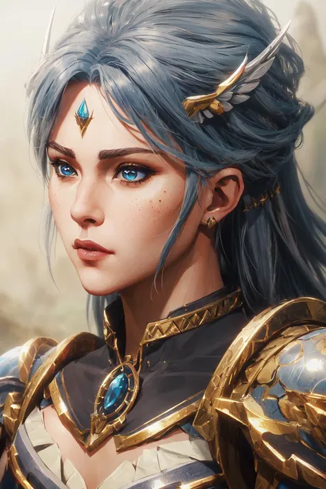 arcane-style, close-up headshot of a female valkyrie warrior, skswoman, short depth of field, fantasy game, detailed, masterwork, 4k, masterpiece, concept art, perfect, beautiful, beautiful face