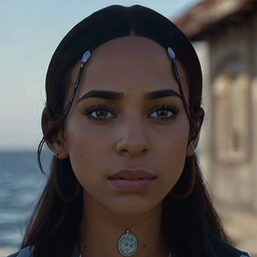 (high detailed skin:1.2), full body, 1woman, kataras3, aged up, adult, mature, mature female, toned, dark skin, jewelry, looking at viewer, upper body, sea, blue beach, eyes, small details, looking at viewer, upper body, photorealistic, ultra-realistic photo, 8k uhd, dslr, soft lighting, high quality, film grain, ((masterpiece)), 8k, HDR, highly detailed, professional <lora:KataraV2:1> <lora:more_details:1>