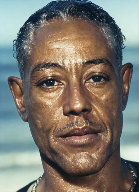 photo of beautiful sks person, hyper realistic photograph, detailed face,film grain, Kodak portra 800, f1.8, intricate, at the beach, <lora:locon_giancarlo_v1_from_v1_64_32:1.3>