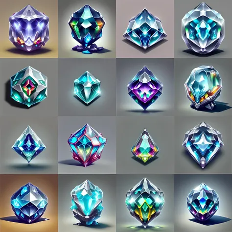 photo of a silver encased rainbow rlmrcs gem, sharp, detailed, epic, intricate, trending on artstation, greg rutkowski