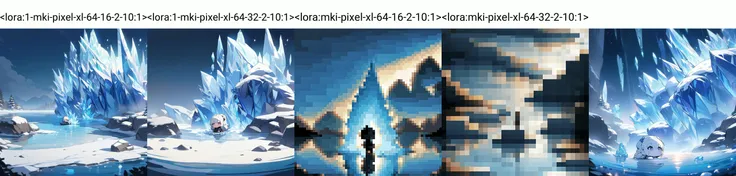 <lora:1-mki-pixel-xl-64-16-2-10:1>,chibi,scene,beautiful detailed glow,(detailed ice),beautiful detailed water,Masterpiece,best quality,great quality,good quality,
