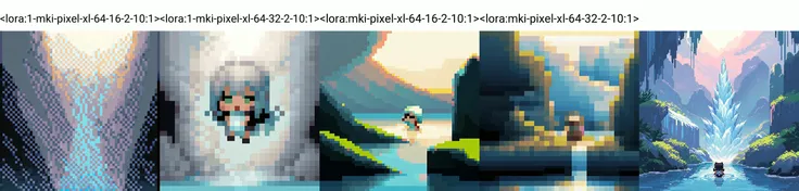 <lora:1-mki-pixel-xl-64-16-2-10:1>,chibi,pixel art,scene,beautiful detailed glow,(detailed ice),beautiful detailed water,Masterpiece,best quality,great quality,good quality,