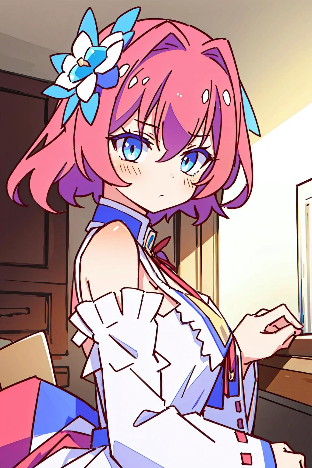 (masterpiece, best quality), intricate details,
1girl, <lora:Steph_V1:0.8> Steph(NGNL),