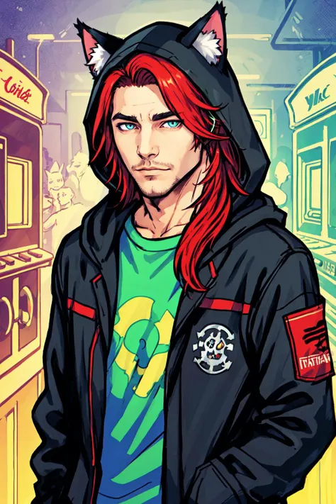 ProfessionalDetail, standing in an arcade, MikeyXvoor