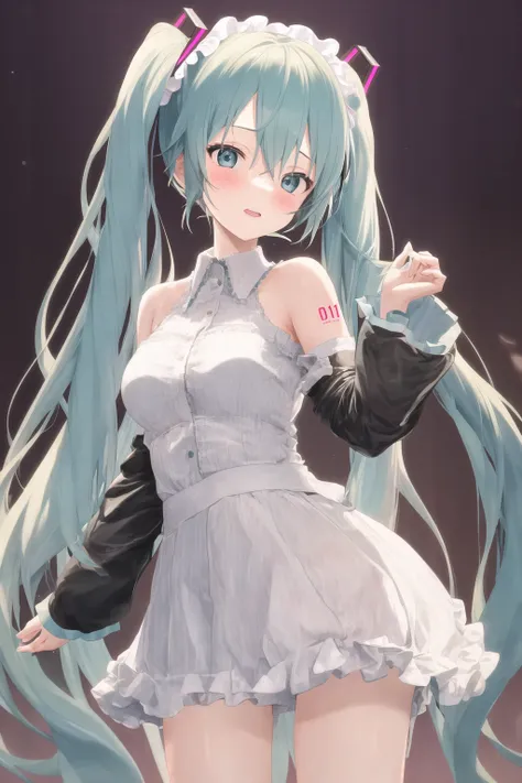 1girl, hatsune miku, cowboy shot,