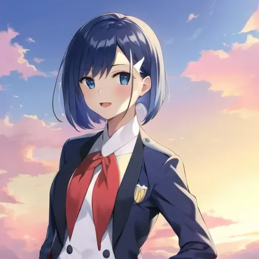 masterpiece, best quality, 1girl, ichigo, hairclip, uniform, <lora:qqq-ichigo-v1:0.8>