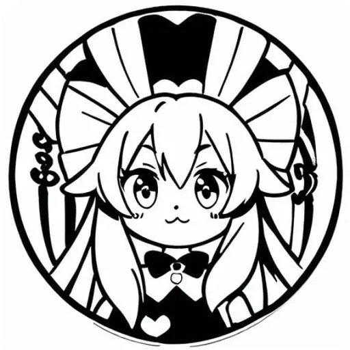 vynstick,(monochrome:1.3), simple background, (white background:1.3), <lora:vynstickANY:1> ,(Die-cut sticker, kawaii sticker,contrasting background, illustration minimalism, vector) high contrast, tamamo \(fate\), playboy bunny,
