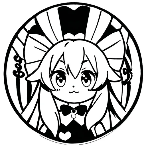 vynstick,(monochrome:1.3), simple background, (white background:1.3),  <lora:vynstickANY:1>  ,(Die-cut sticker, kawaii sticker,contrasting background, illustration minimalism, vector) high contrast, tamamo \(fate\),  playboy bunny,